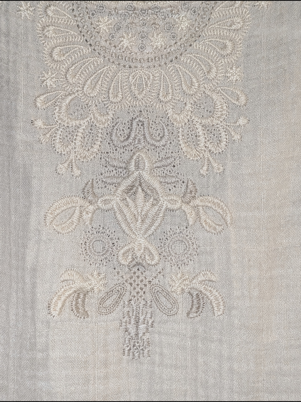 Johnny Was Cream Embroidered V-Neck Sleeveless Camisole - Picture 5 of 6